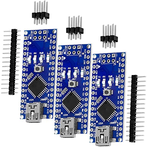 AZDelivery 3 x AZ-Nano V3-Board inkl. mit FT232RL kompatiblem Chip und ATmega328 16MHz ATmega328P kompatibel mit AZ-Nano V3-Board inklusive E-Book! von AZDelivery