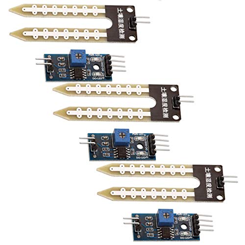 AZDelivery 3 x Bodenfeuchtesensor Hygrometer Boden Feuchtigkeit Module kompatibel mit Arduino und Raspberry Pi inklusive E-Book! von AZDelivery