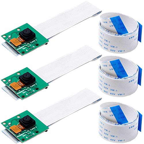 AZDelivery 3 x Kamera mit 15cm Flexkabel und 100cm Flexkabel kompatibel mit Raspberry Pi inklusive E-Book! AZDelivery 3 x Kamera mit 15cm Flexkabel und 100cm Flexkabel kompatibel mit Raspberry Pi inklusive E-Book! von AZDelivery
