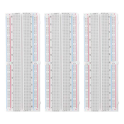 AZDelivery 3 x MB-102 Breadboard Steckbrett mit 830 Kontakten kompatibel mit Arduino von AZDelivery