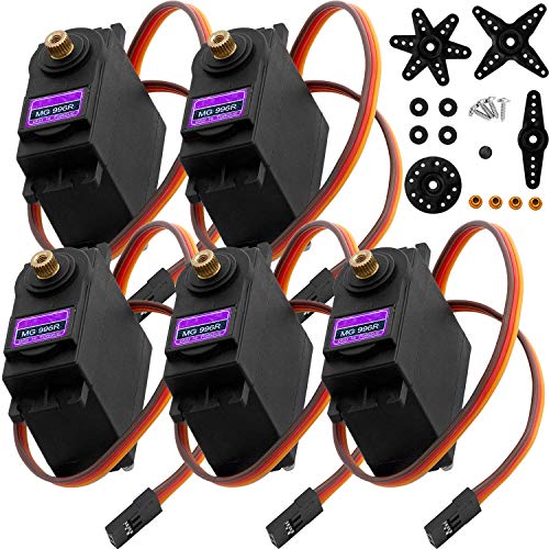 AZDelivery 3 x MG996R Micro Digital Servo Motor mit Metall Getriebe für RC Roboter Hubschrauber Flugzeug kompatibel mit Arduino inklusive E-Book! AZDelivery 3 x MG996R Micro Digital Servo Motor mit Metall Getriebe für RC Roboter Hubschrauber Flugzeug kompatibel mit Arduino inklusive E-Book! von AZDelivery