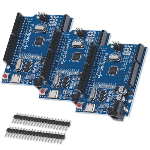 AZDelivery 3 x Mikrocontroller Board AZ-ATmega328-Board mit USB-C Anschluss inklusive E-Book! AZDelivery 3 x Mikrocontroller Board AZ-ATmega328-Board mit USB-C Anschluss inklusive E-Book! von AZDelivery