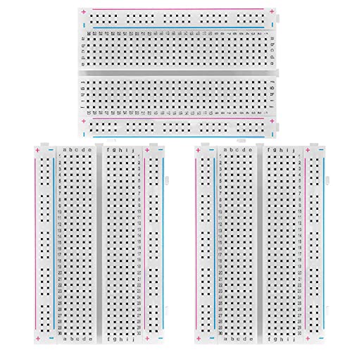 AZDelivery 3 x Mini Breadboard 400 Pin mit 4 Stromschienen kompatibel mit Arduino und Jumper Wire Kabeln von AZDelivery