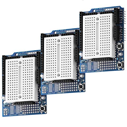 AZDelivery 3 x Prototype Shield Mini Breadboard kompatibel mit Arduino inklusive E-Book! von AZDelivery