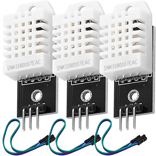 AZDelivery 3X DHT22 AM2302 Temperatursensor und Luftfeuchtigkeitssensor - Sensor mit Platine und Kabel - Set kompatibel mit Arduino und Raspberry Pi - inkl. E-Book von AZDelivery