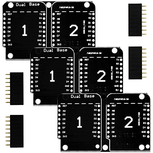 AZDelivery 3X Dual Base Shield PCB Board kompatibel mit D1 Mini NodeMCU ESP8266 inklusive E-Book! von AZDelivery