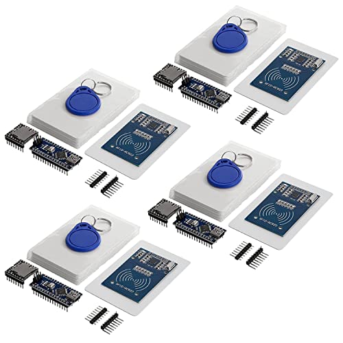 AZDelivery 4 x TonUINO Set (Mp3 Player, AZ-Nano V3-Board, RFID Kit und 13,56 MHz RFID Karten) kompatibel mit Arduino inklusive E-Book! von AZDelivery
