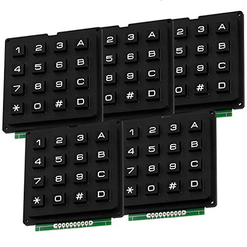 AZDelivery 5 x 4x4 Matrix Keypad Tastatur kompatibel mit Arduino und Raspberry Pi inklusive eBook! von AZDelivery
