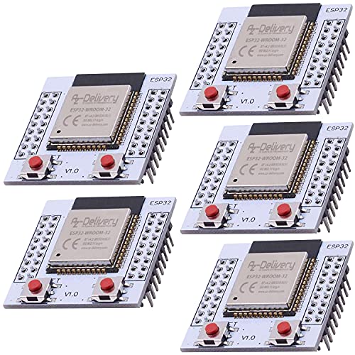 AZDelivery 5 x ESP32 WLAN WiFi Modul mit gratis Adapterplatte kompatibel mit Arduino und Mikrocontroller inklusive E-Book! AZDelivery 5 x ESP32 WLAN WiFi Modul mit gratis Adapterplatte kompatibel mit Arduino und Mikrocontroller inklusive E-Book! von AZDelivery