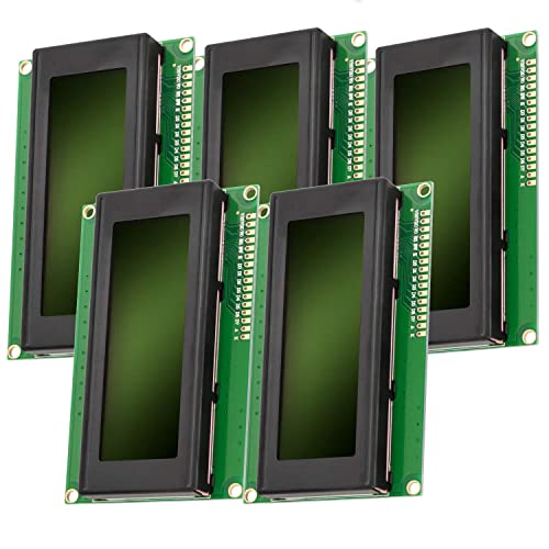 AZDelivery 5 x HD44780 2004 LCD Display 4x20 Zeichen mit grünem Hintergrund und schwarzen Zeichen kompatibel mit Arduino und Raspberry Pi inklusive E-Book! von AZDelivery