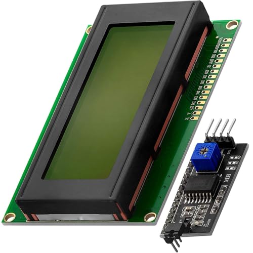 AZDelivery 5 x HD44780 2004 LCD Display Bundle Grün 4x20 mit schwarzen Zeichen mit I2C Schnittstelle kompatibel mit Arduino und Raspberry Pi inklusive E-Book! von AZDelivery