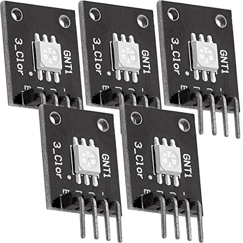 AZDelivery 5 x KY-009 RGB LED SMD Modul Sensor kompatibel mit Arduino und Raspberry Pi inklusive eBook! von AZDelivery