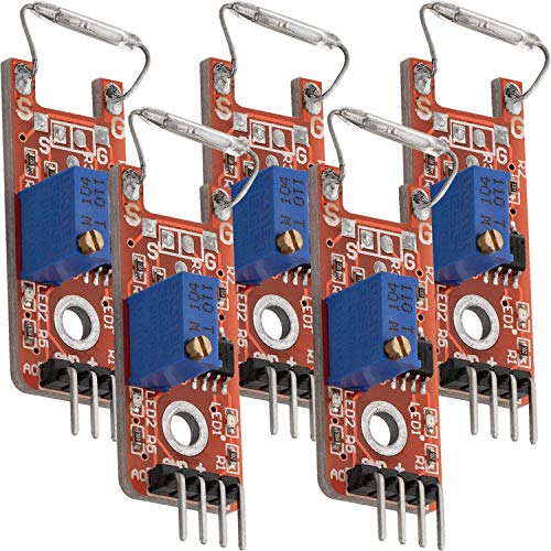 AZDelivery 5 x KY-025 Magnetschalter Reed Switch Sensor Modul kompatibel mit Arduino und Raspberry Pi inklusive eBook! von AZDelivery