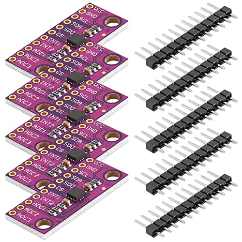 AZDelivery 5 x LIS3DH Hochauflösender Triaxial-Beschleunigungssensor Modul mit großer Spannung von 1,71 V zu 3,6 V LIS3DH Low Power Development Board mit I2C und SPI von AZDelivery