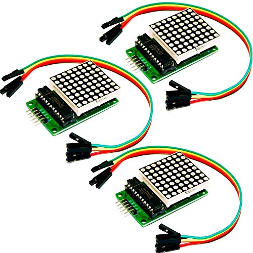 AZDelivery 5 x MAX7219 8x8 Dot Matrix MCU 64 LED Display Modul Anzeigemodul kompatibel mit Arduino und Raspberry Pi inklusive E-Book! von AZDelivery