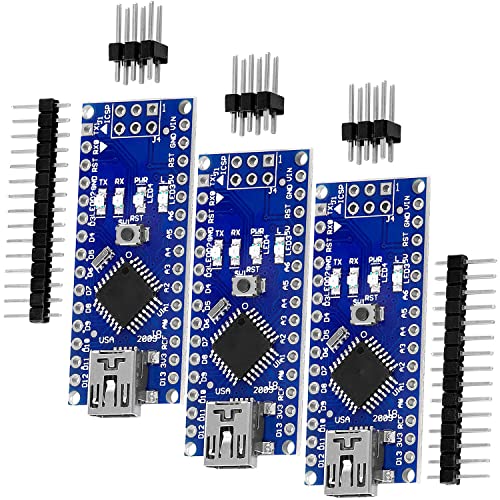 AZDelivery 5 x Nano V3 inkl. mit FT232RL kompatiblem Chip und ATmega328 16MHz ATmega328P kompatibel mit Nano V3 inklusive E-Book! von AZDelivery