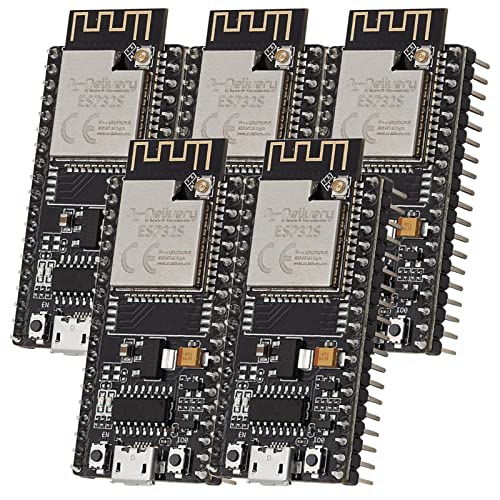 AZDelivery 5 x NodeMCU ESP32 S Kit Bluetooth Audio BLE MCU-Module Development WiFi Board mit 2,4-GHz-WLAN Dual-Core-CPU-Prozessor integrierter 2-in-1-Mikrocontroller inklusive E-Book AZDelivery 5 x NodeMCU ESP32 S Kit Bluetooth Audio BLE MCU-Module Development WiFi Board mit 2,4-GHz-WLAN Dual-Core-CPU-Prozessor integrierter 2-in-1-Mikrocontroller inklusive E-Book von AZDelivery
