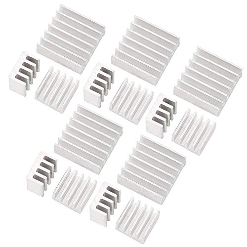 AZDelivery 5 x Passive Alu Kühlkörper 3er Set kompatibel mit Raspberry Pi A + B mit wärmeleitender Spezialklebefolie inklusive E-Book! AZDelivery 5 x Passive Alu Kühlkörper 3er Set kompatibel mit Raspberry Pi A + B mit wärmeleitender Spezialklebefolie inklusive E-Book! von AZDelivery