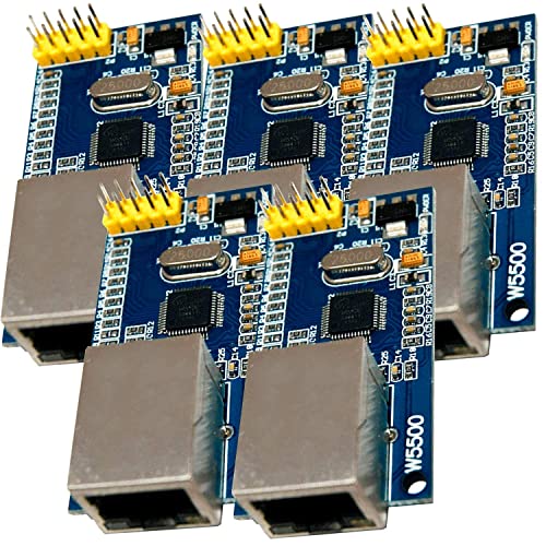 AZDelivery 5 x W5500 Ethernet Netzwerk Internet Modul kompatibel mit Arduino von AZDelivery