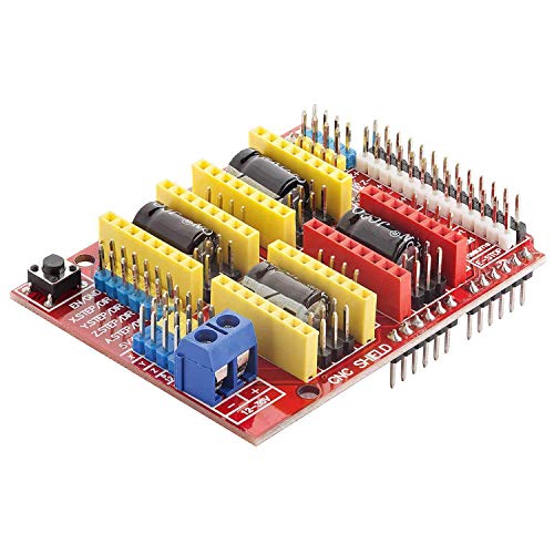 AZDelivery CNC Shield V3 Development board für A4988 Schrittmotor Treiber Stepper für 3D Drucker kompatibel mit Arduino UNO R3 inklusive E-Book! von AZDelivery