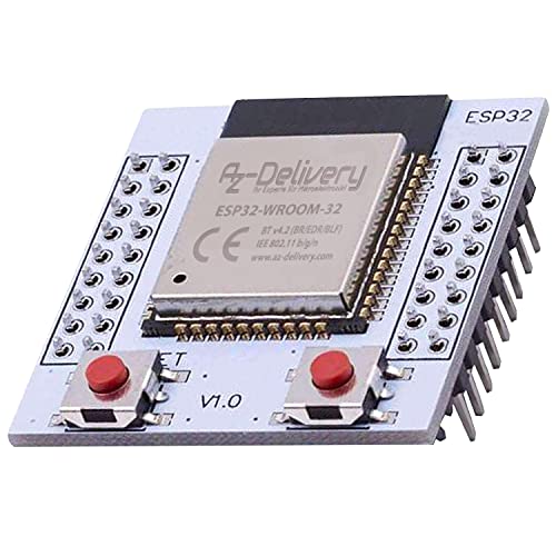 AZDelivery ESP32 WLAN WiFi Modul mit gratis Adapterplatte kompatibel mit Arduino und Mikrocontroller inklusive E-Book! von AZDelivery