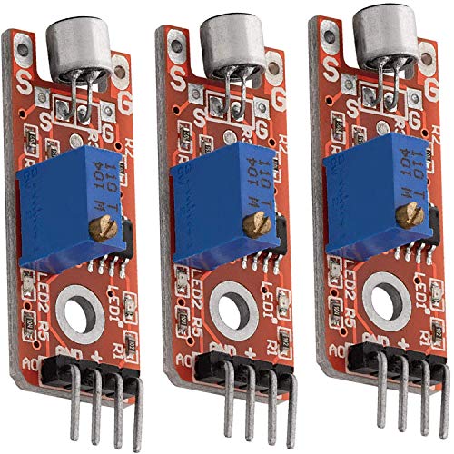 AZDelivery KY-038 Klangerfassungsmodul Mikrofon Voice- Ton Sensor für Arduino, 3er Set von AZDelivery