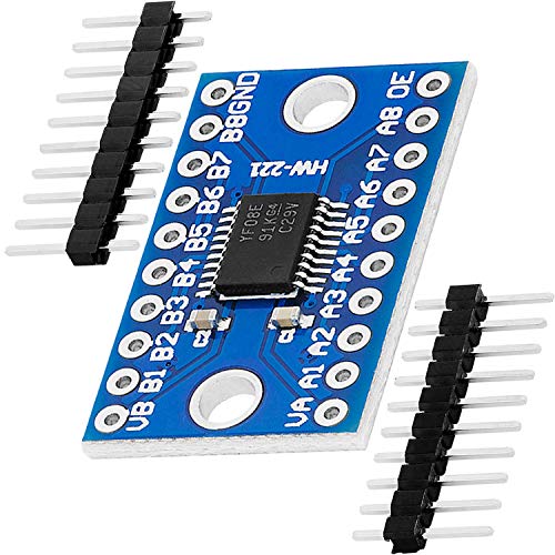 AZDelivery Kompatibel mit TXS0108E Logic Level Converter 8 Kanal kompatibel mit Arduino und Raspberry Pi inklusive E-Book! von AZDelivery