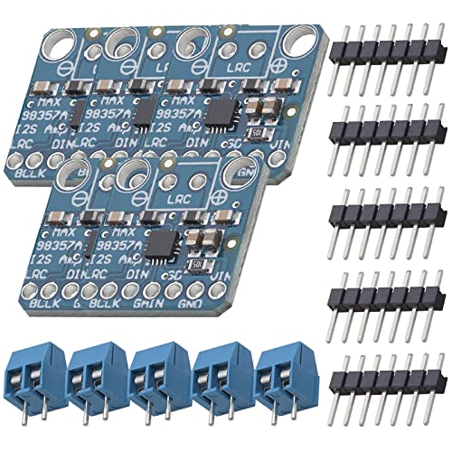 AZDelivery MAX98357A I2S 3W Mono Verstärker der Klasse D filterloses Amplifier Breakout-Modul DAC Decoder-Modul Audio Board mit breitem Anwendungsbereich inklusive E-Book von AZDelivery