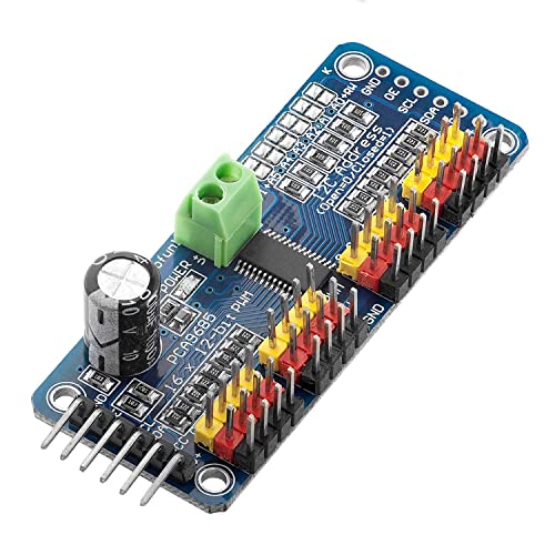 AZDelivery PCA9685 16 Kanal 12 Bit PWM Servotreiber kompatibel mit Arduino und Raspberry Pi inklusive E-Book! von AZDelivery