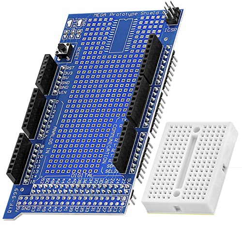 AZDelivery Prototyping Shield mit Mini Breadboard kompatibel mit Arduino und MEGA 2560 R3 inklusive E-Book! von AZDelivery