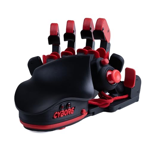 AZERON Cyborg Gaming-Keypad – Programmierbare Gaming-Tastaturmaus für PC-Gaming – mit Analog-Thumbstick und 29 programmierbaren Tasten – Individuelles 3D-Druck-Keypad – für Rechtshänder (Rot) von AZERON