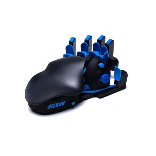 Azeron Compact Gaming Keypad – Programmierbare Gaming-Tastatur für PC-Gaming – 3D-gedruckte Tastatur mit Analog-Thumbstick und 24 programmierbaren Tasten für die Linke Hand (blau) von AZERON