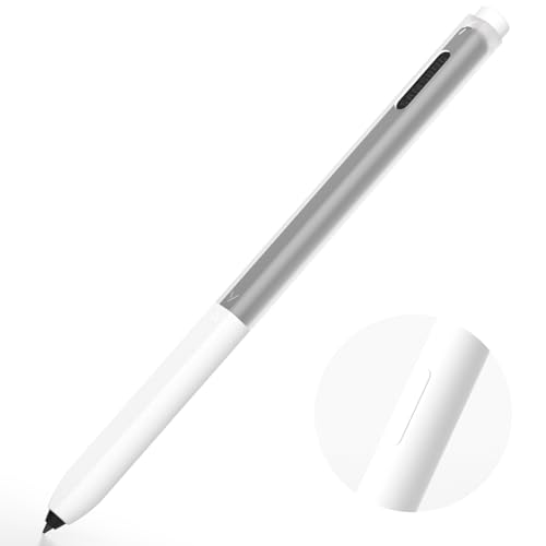 AZF Federmäppchen Kompatibel mit Samsung Galaxy Tab S7/S7+/S7 FE/S8/S8+/S8 Ultra/S9/S9+/S9 Ultra S Pen Case, mit Ober- und Unterdeckel getrennt, durchscheinende Silikonhülle(Weiß) von AZF