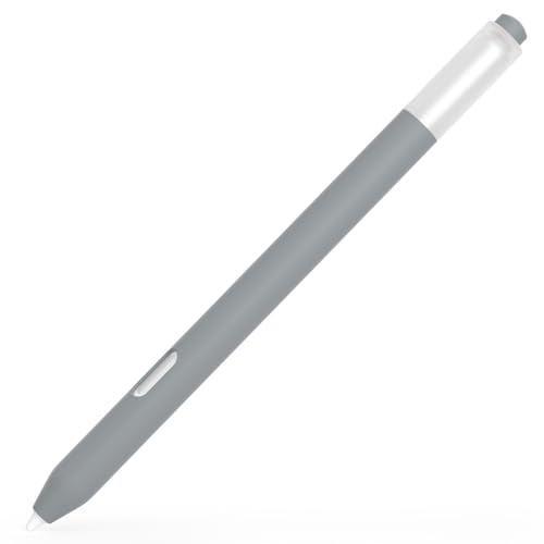 AZF Silikon-Federmäppchen für Samsung Galaxy S Pen Creator Edition, bequeme, rutschfeste Silikonhülle mit magnetischer Ladeunterstützung, Grau von AZF