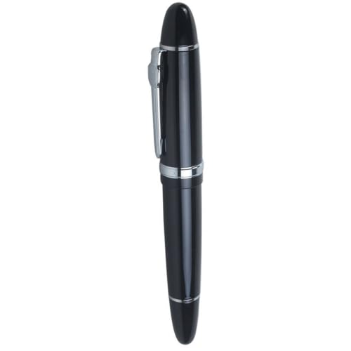 AZIDWERYQ Advanced Fountain Pen 159 Black Bright mit silbernen Breitnib -Tintenstift AZIDWERYQ Advanced Fountain Pen 159 Black Bright mit silbernen Breitnib -Tintenstift von AZIDWERYQ