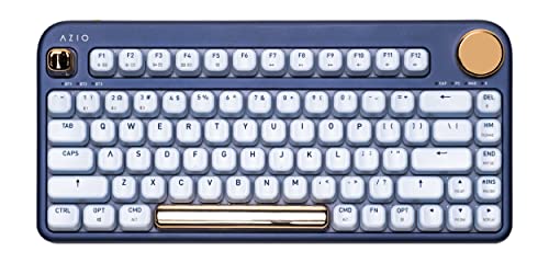 Azio Izo Kabellose Bluetooth-Tastatur, Blau von AZIO