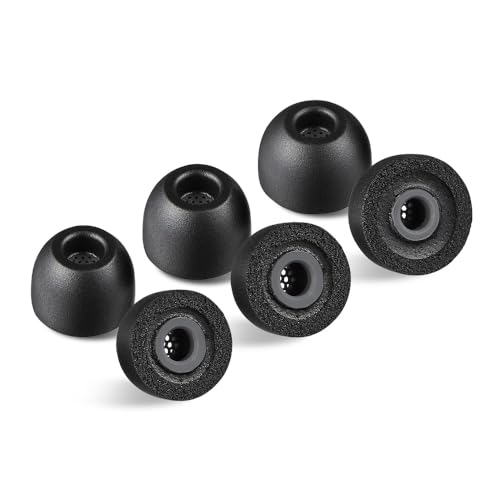 AZLA Foamax Standard (M/ml/L), Schaumstoff-Ohrstöpsel, Memory-Schaum-Ohrstöpsel für kabellose Kopfhörer, Geräuschunterdrückung, Ersatzspitzen kompatibel mit Sony, Beats, Samsung, Skullcandy von AZLA