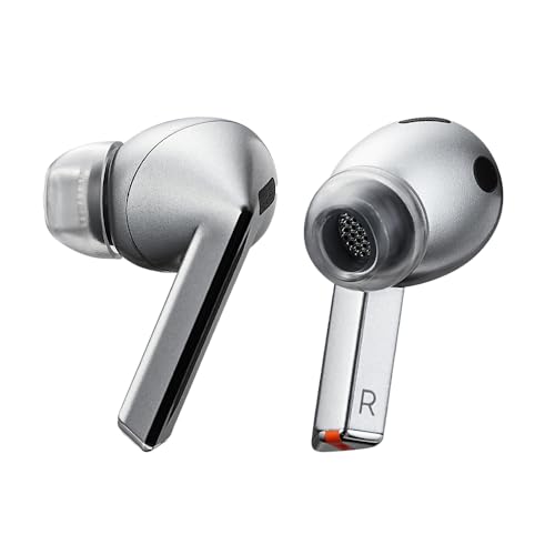 AZLA SednaEarfit Crystal für Galaxy Buds 3 Pro Smoky Black – Samsung-Kopfhörer-Ohrstöpsel, SMAPP-zertifiziert (3 Paar) (MS/M/ML) von AZLA