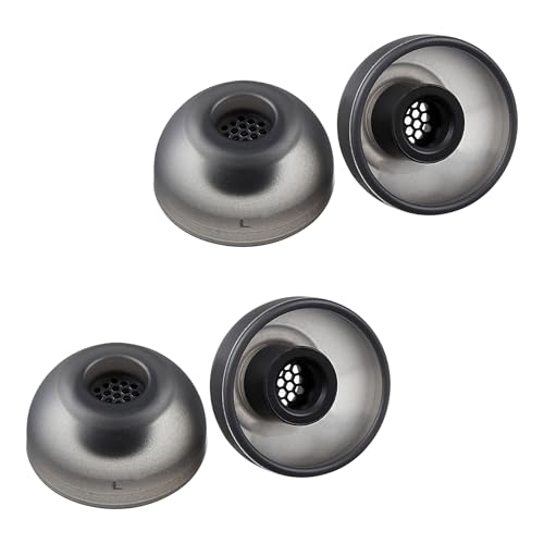AZLA SednaEarfit MAX TWS 6 - Ersatz-Ohrstöpsel für kabellose Kopfhörer - Geräuschreduzierende Silikon-Ohrstöpsel - Aufsätze kompatibel mit Sony, Samsung, Sennheiser und Devialet (Dark Gray, L) von AZLA