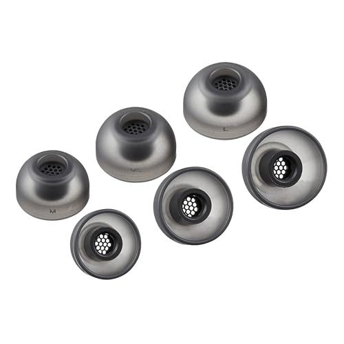 AZLA SednaEarfit MAX TWS 6 - Ersatz-Ohrstöpsel für kabellose Kopfhörer - Geräuschreduzierende Silikon-Ohrstöpsel - Aufsätze kompatibel mit Sony, Samsung, Sennheiser und Devialet (Dark Gray, M-ML-L) von AZLA