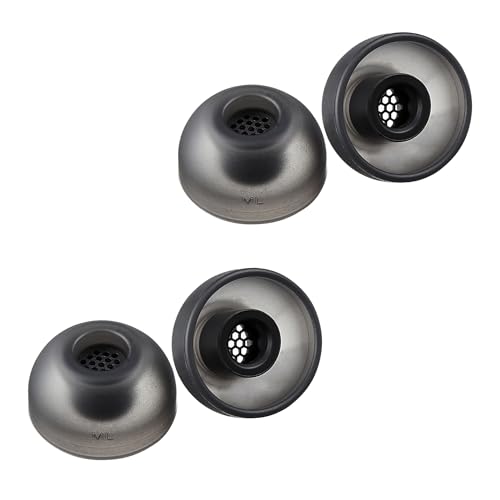 AZLA SednaEarfit MAX TWS 6 - Ersatz-Ohrstöpsel für kabellose Kopfhörer - Geräuschreduzierende Silikon-Ohrstöpsel - Aufsätze kompatibel mit Sony, Samsung, Sennheiser und Devialet (Dark Gray, ML) von AZLA