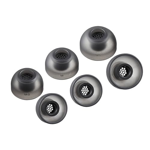 AZLA SednaEarfit MAX TWS 6 - Ersatz-Ohrstöpsel für kabellose Kopfhörer - Geräuschreduzierende Silikon-Ohrstöpsel - Aufsätze kompatibel mit Sony, Samsung, Sennheiser und Devialet (Dark Gray, MS-M-ML) von AZLA