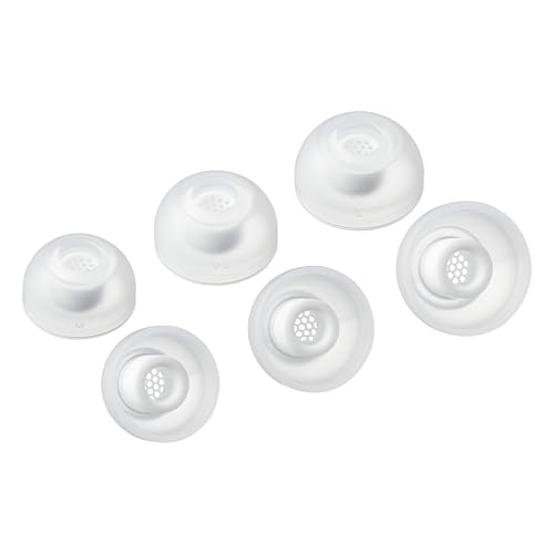 AZLA SednaEarfit MAX TWS 6 - Ersatz-Ohrstöpsel für kabellose Kopfhörer - Geräuschreduzierende Silikon-Ohrstöpsel - Aufsätze kompatibel mit Sony, Samsung, Sennheiser und Devialet (White, M-ML-L) von AZLA