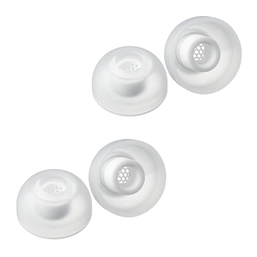 AZLA SednaEarfit MAX TWS 6 - Ersatz-Ohrstöpsel für kabellose Kopfhörer - Geräuschreduzierende Silikon-Ohrstöpsel - Aufsätze kompatibel mit Sony, Samsung, Sennheiser und Devialet (White, ML) von AZLA