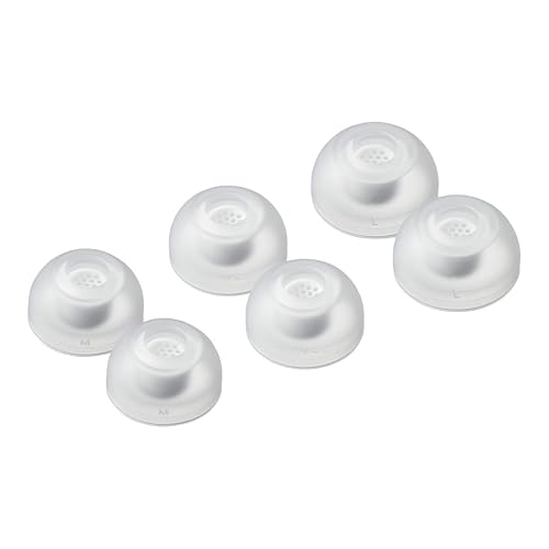 AZLA SednaEarfit MAX TWS 6 Ohrstöpsel für kabellose Kopfhörer, Geräuschunterdrückung, Ersatzspitzen, Weiß (M/ml/L) von AZLA