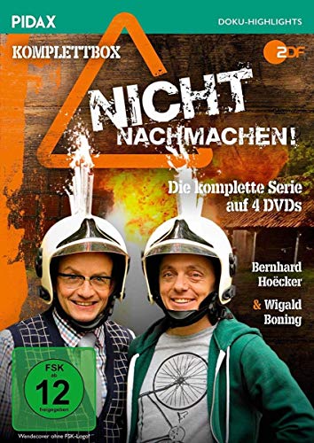 Nicht nachmachen! - Komplettbox / Die komplette Dokutainment-Serie mit Wigald Boning & Bernhard Hoëcker (Pidax Doku-Highlights) [4 DVDs] von AZMKOO