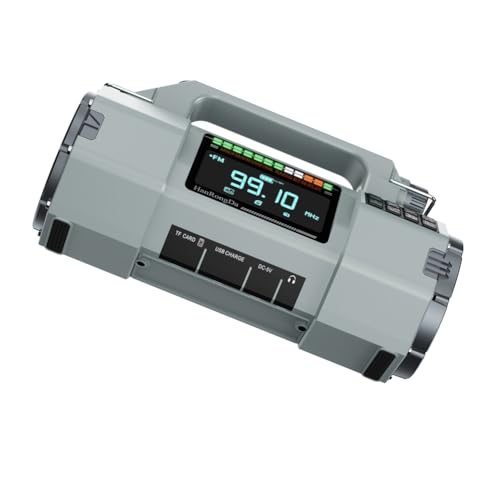 AZURAOKEY Handkurbel Notfallradio mit FM/MW/SW/VHF/WB, Solarbetrieben, SOS-Alarm, LED-Taschenlampe, BT-Lautsprecher 5.2, tragbares Indoor-Outdoor-Notfallgerät for Camping und Outdoor AZURAOKEY Handkurbel Notfallradio mit FM/MW/SW/VHF/WB, Solarbetrieben, SOS-Alarm, LED-Taschenlampe, BT-Lautsprecher 5.2, tragbares Indoor-Outdoor-Notfallgerät for Camping und Outdoor von AZURAOKEY