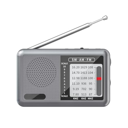 AZURAOKEY Tragbare Radio -Batterie betrieben, AM FM Radios -Tasche mit wiederaufladbarem Batterie und Kopfhörer Kleiner Radio ausgezeichneter Empfang for Innen-, Außen- und Notfallgebrauch AZURAOKEY Tragbare Radio -Batterie betrieben, AM FM Radios -Tasche mit wiederaufladbarem Batterie und Kopfhörer Kleiner Radio ausgezeichneter Empfang for Innen-, Außen- und Notfallgebrauch von AZURAOKEY