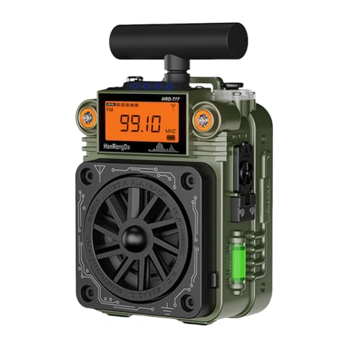 AZURAOKEY Tragbares Radio mit BT-Lautsprecher-Multi-Band-Pocket-Radio mit externen Antenne und Typ-C AZURAOKEY Tragbares Radio mit BT-Lautsprecher-Multi-Band-Pocket-Radio mit externen Antenne und Typ-C von AZURAOKEY
