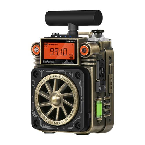 AZURAOKEY Tragbares Radio mit BT-Lautsprecher-Multi-Band-Pocket-Radio mit externen Antenne und Typ-C AZURAOKEY Tragbares Radio mit BT-Lautsprecher-Multi-Band-Pocket-Radio mit externen Antenne und Typ-C von AZURAOKEY
